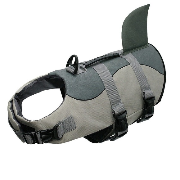 Shark Fin Dog Life Jacket - Picture 1 of 8